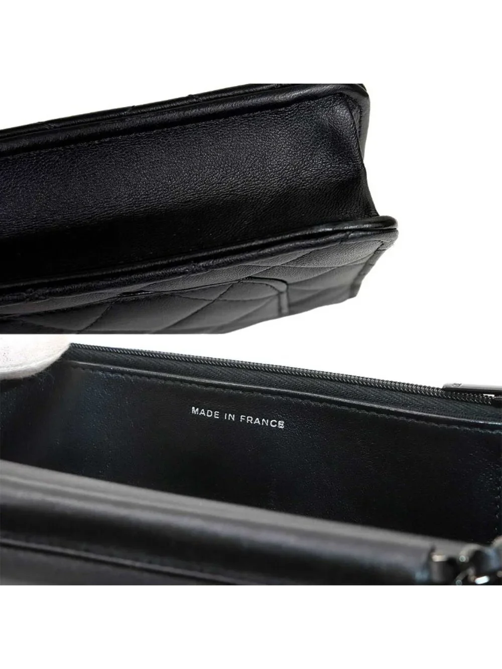 Chanel Quilted Classic Chain Wallet Lambskin Black Shoulder Bag